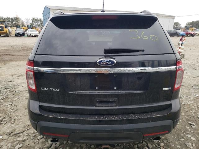 1FM5K8F81DGC45734 - 2013 FORD EXPLORER LIMITED BLACK photo 6