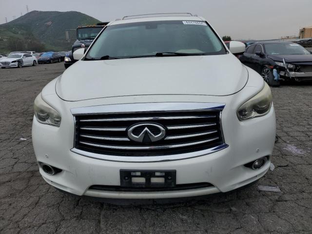 5N1CL0MN6EC525768 - 2014 INFINITI QX60 HYBRID WHITE photo 5