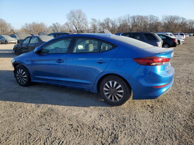 5NPD74LF5HH207650 - 2017 HYUNDAI ELANTRA SE BLUE photo 2