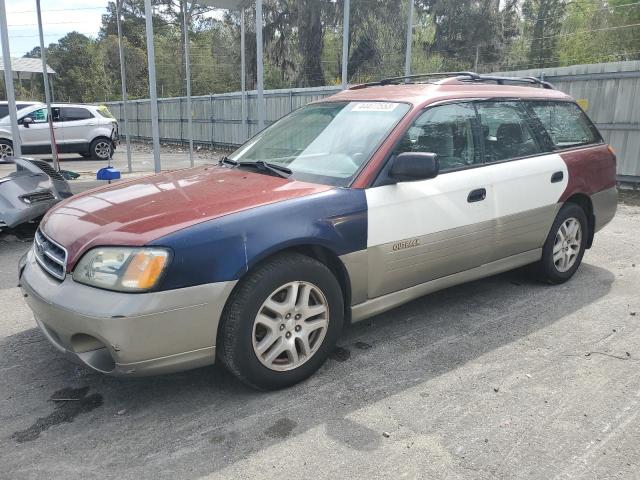 4S3BH665X27663903 - 2002 SUBARU LEGACY OUTBACK BURGUNDY photo 1