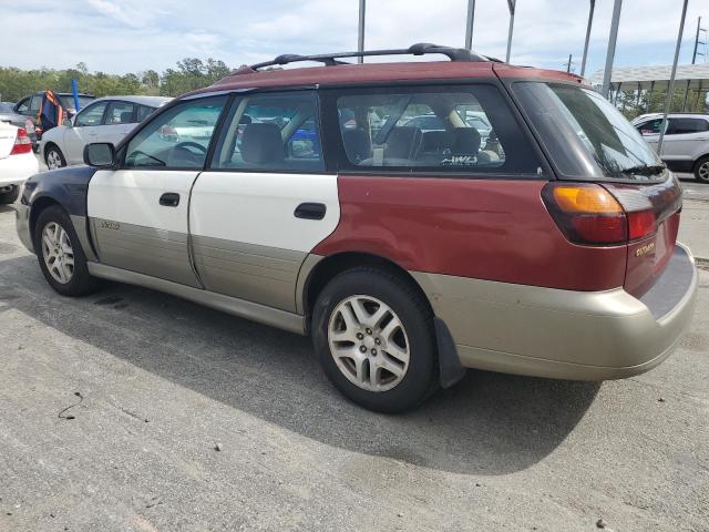 4S3BH665X27663903 - 2002 SUBARU LEGACY OUTBACK BURGUNDY photo 2