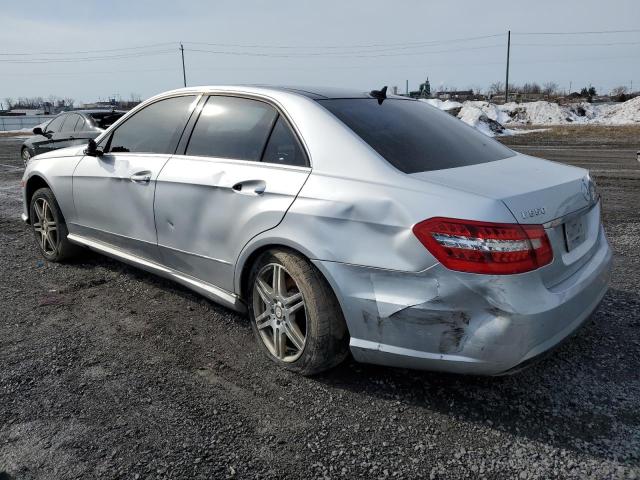 WDDHF9AB9AA236346 - 2010 MERCEDES-BENZ E 550 4MATIC SILVER photo 2