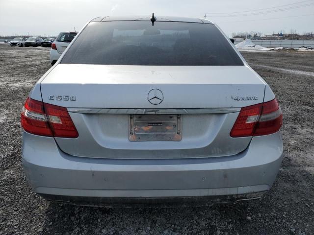 WDDHF9AB9AA236346 - 2010 MERCEDES-BENZ E 550 4MATIC SILVER photo 6