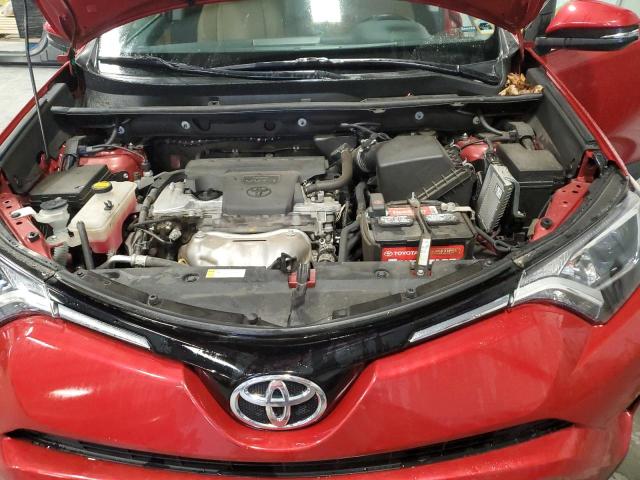 2T3RFREV3GW459849 - 2016 TOYOTA RAV4 XLE RED photo 11