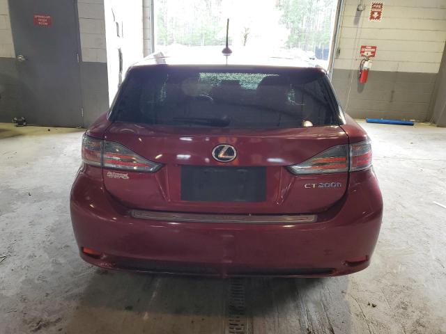 JTHKD5BH9C2079866 - 2012 LEXUS CT 200 RED photo 6