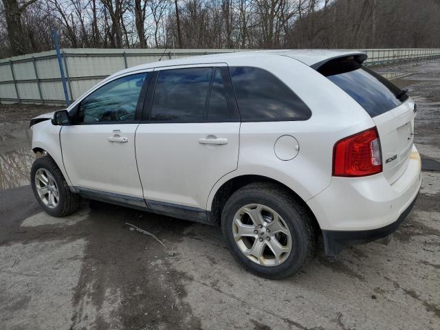 2FMDK4JC2EBA77787 - 2014 FORD EDGE SEL WHITE photo 2