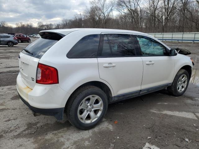 2FMDK4JC2EBA77787 - 2014 FORD EDGE SEL WHITE photo 3