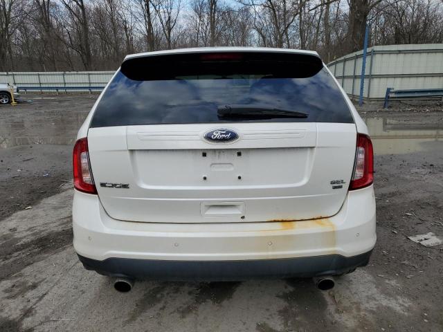 2FMDK4JC2EBA77787 - 2014 FORD EDGE SEL WHITE photo 6