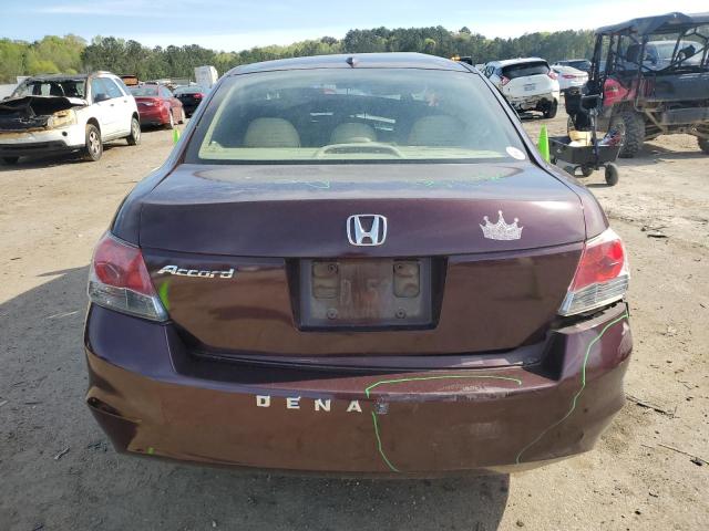 1HGCP26809A042100 - 2009 HONDA ACCORD EXL MAROON photo 6