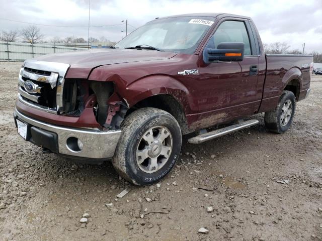 1FTRF14899KB98834 - 2009 FORD F150 MAROON photo 1