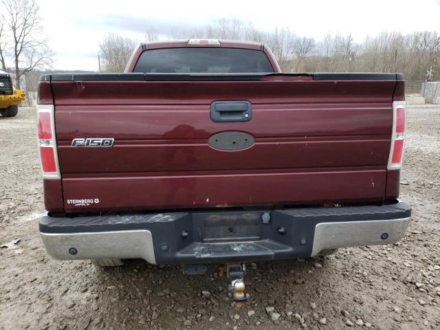 1FTRF14899KB98834 - 2009 FORD F150 MAROON photo 6