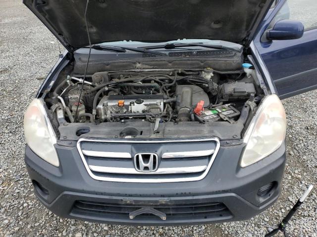 JHLRD68886C025697 - 2006 HONDA CR-V EX BLUE photo 12