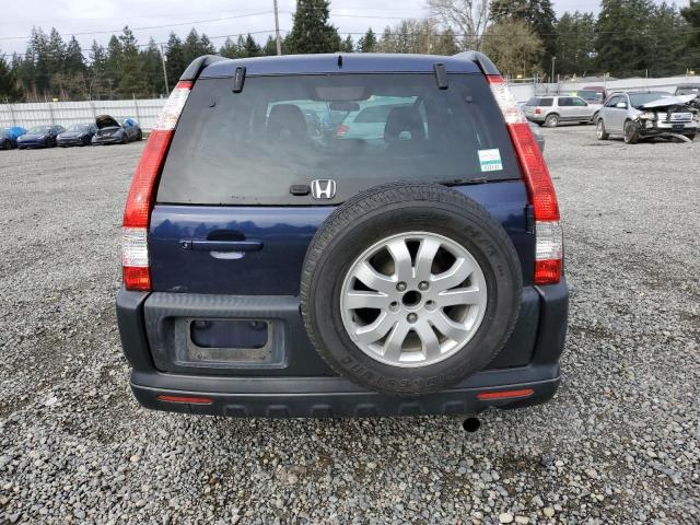 JHLRD68886C025697 - 2006 HONDA CR-V EX BLUE photo 6