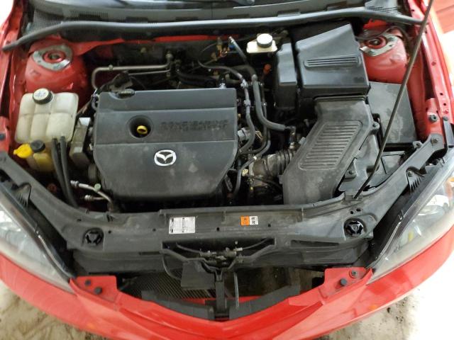 JM1BK344281812195 - 2008 MAZDA 3 HATCHBACK RED photo 11