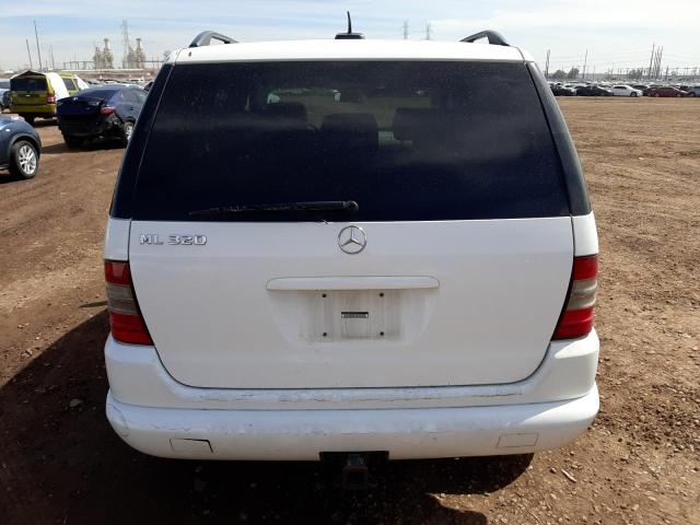 4JGAB54E81A242477 - 2001 MERCEDES-BENZ M-CLASS 320 WHITE photo 6