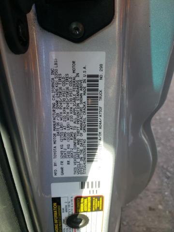 5TEUU42N69Z663740 - 2009 TOYOTA TACOMA ACCESS CAB Gümüş foto 12