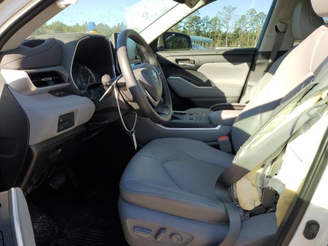 5TDGZRBH4NS200766 - 2022 TOYOTA HIGHLANDER XLE WHITE photo 7