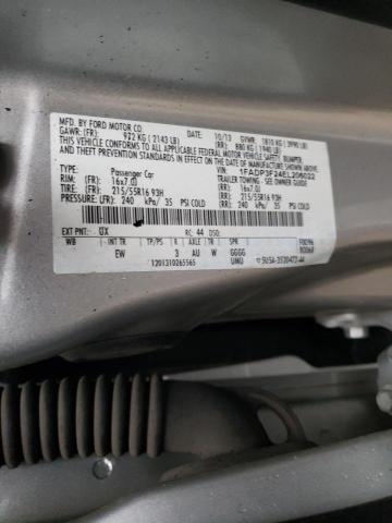 1FADP3F24EL206022 - 2014 FORD FOCUS SE SILVER photo 12