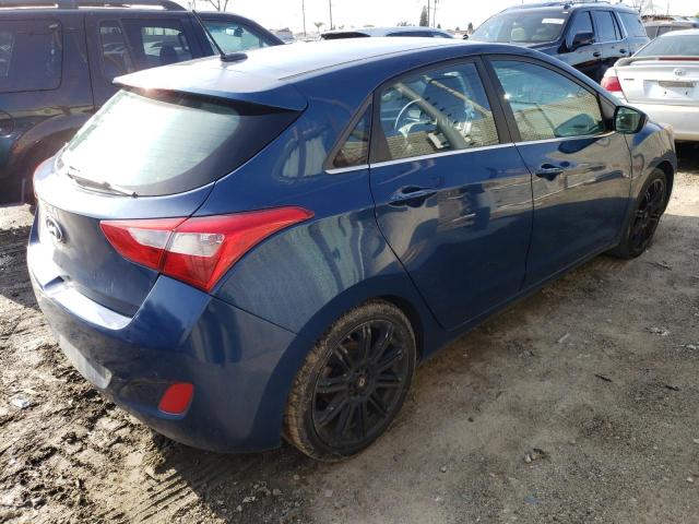 KMHD35LH9GU263142 - 2016 HYUNDAI ELANTRA GT BLUE photo 3