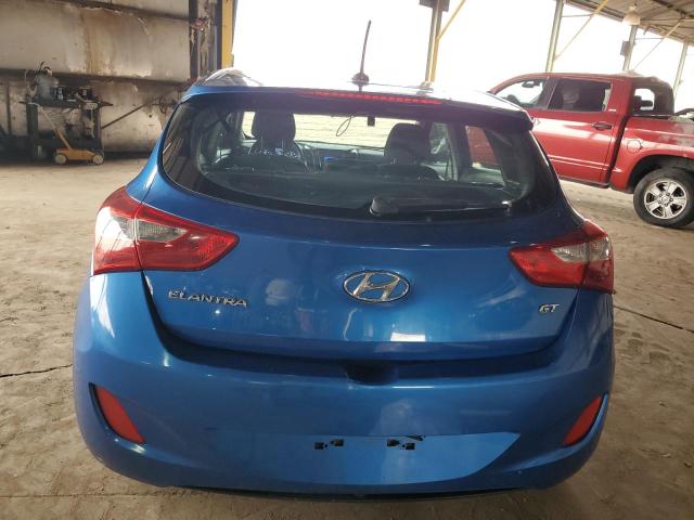 KMHD35LH9HU361072 - 2017 HYUNDAI ELANTRA GT BLUE photo 6