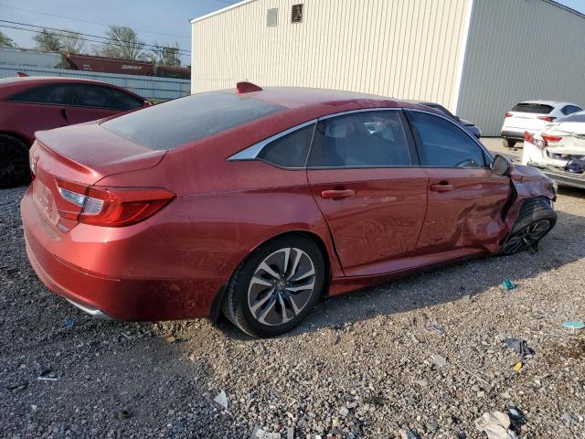 1HGCV3F11KA004170 - 2019 HONDA ACCORD HYBRID MAROON photo 3