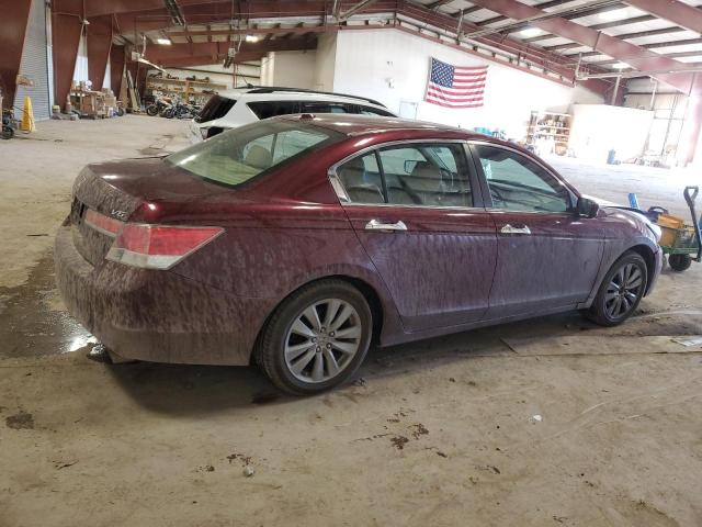 1HGCP3F80CA035564 - 2012 HONDA ACCORD EXL MAROON photo 3