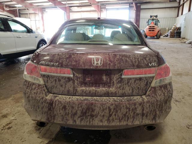 1HGCP3F80CA035564 - 2012 HONDA ACCORD EXL MAROON photo 6