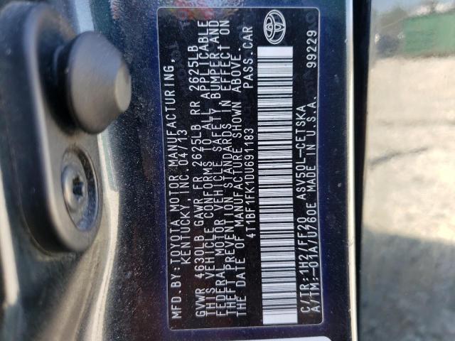 4T1BF1FK1DU691183 - 2013 TOYOTA CAMRY L BLUE photo 13