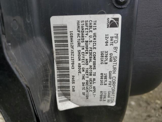 1G8AW12FX5Z137843 - 2005 SATURN ION LEVEL 3 BLACK photo 12