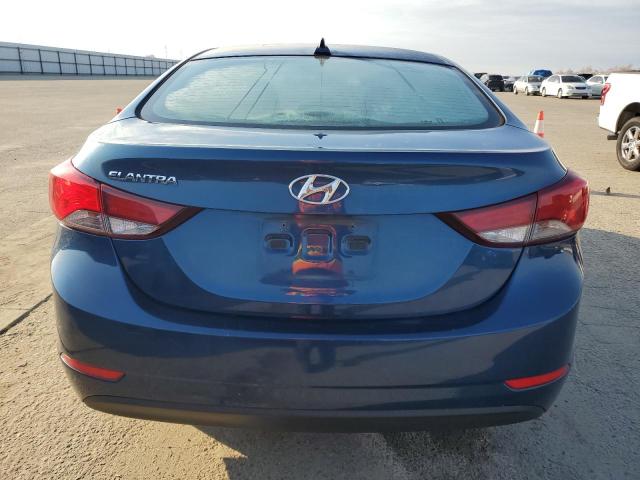 KMHDH4AE6GU650364 - 2016 HYUNDAI ELANTRA SE BLUE photo 6