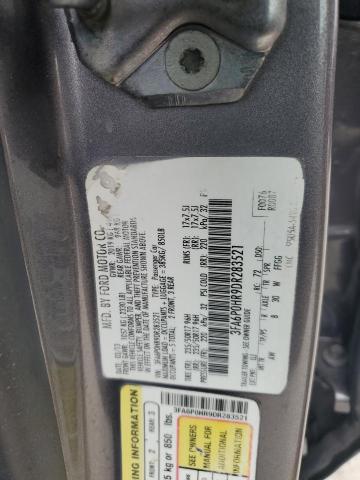 3FA6P0HR9DR283521 - 2013 FORD FUSION SE GRAY photo 12