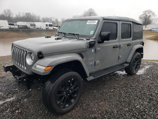 1C4JJXP69MW843394 - 2021 JEEP WRANGLER U SAHARA 4XE GRAY photo 1