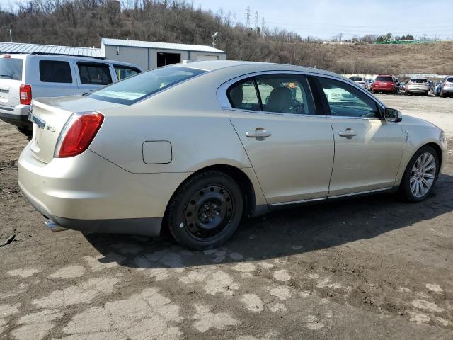 1LNHL9DR2BG601861 - 2011 LINCOLN MKS BEIGE photo 3