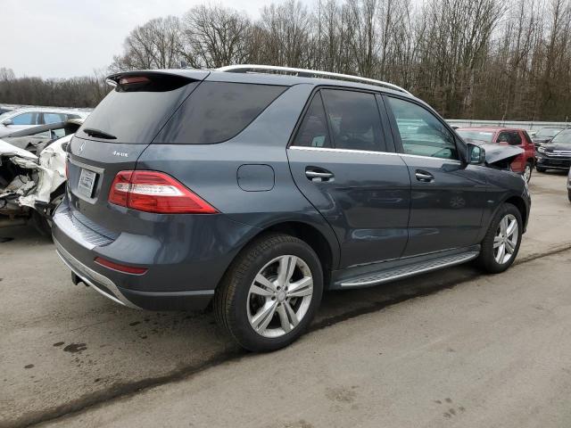 4JGDA5HBXCA068575 - 2012 MERCEDES-BENZ ML 350 4MATIC GRAY photo 3