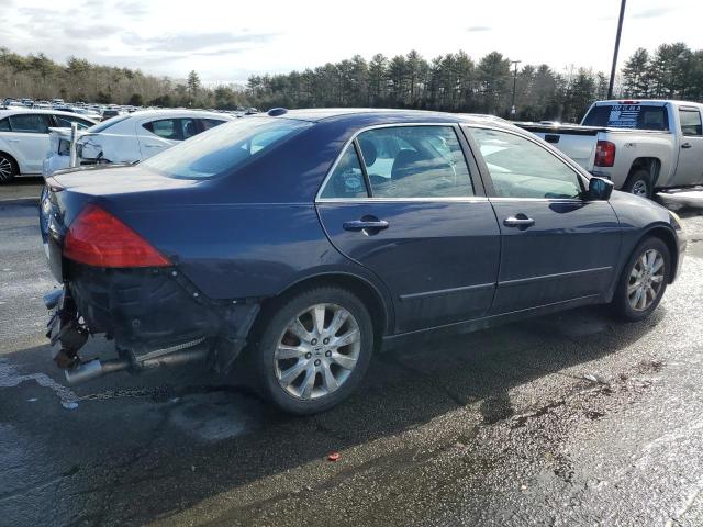 1HGCM66517A033053 - 2007 HONDA ACCORD EX BLUE photo 3