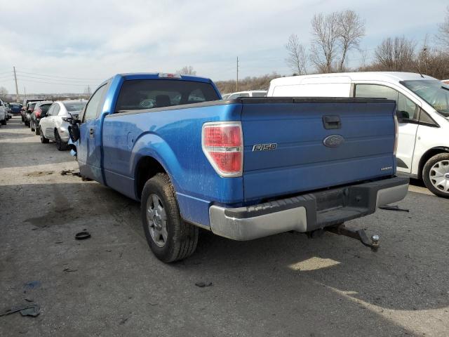 1FTMF1CM9EKD17095 - 2014 FORD F150 BLUE photo 2