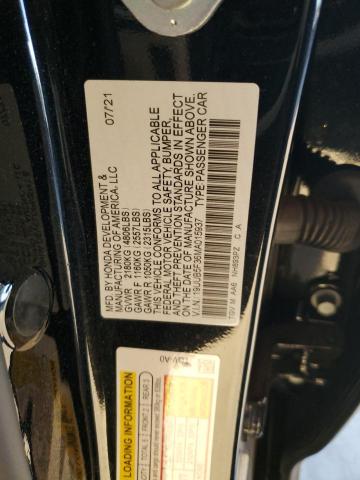 19UUB5F36MA015937 - 2021 ACURA TLX BLACK photo 12