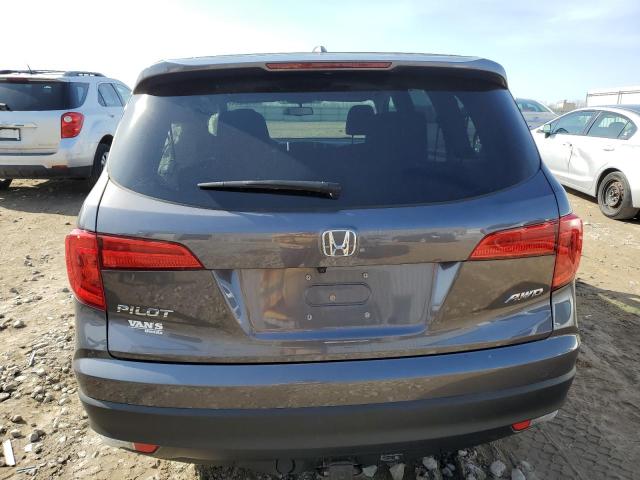 5FNYF6H83HB054985 - 2017 HONDA PILOT EXL GRAY photo 6