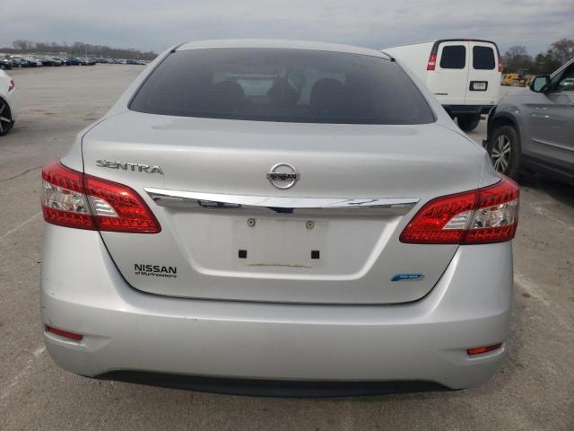 3N1AB7AP7DL761168 - 2013 NISSAN SENTRA S SILVER photo 6