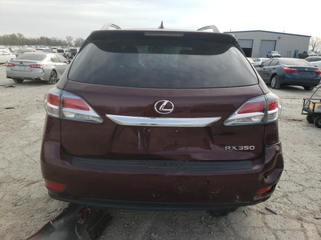 2T2ZK1BA4FC160969 - 2015 LEXUS RX 350 BURGUNDY photo 6