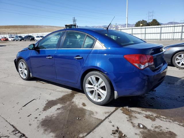 1G1PH5SCXC7354740 - 2012 CHEVROLET CRUZE LTZ BLUE photo 2