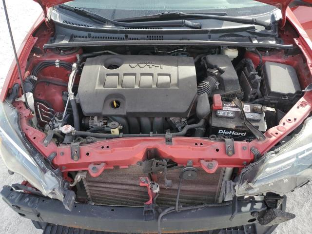 2T1BURHEXJC030762 - 2018 TOYOTA COROLLA L RED photo 11