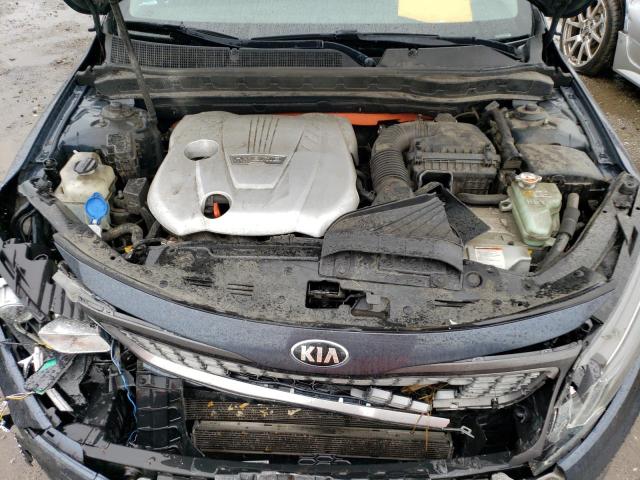 KNAGN4AD0E5065074 - 2014 KIA OPTIMA HYBRID GRAY photo 11