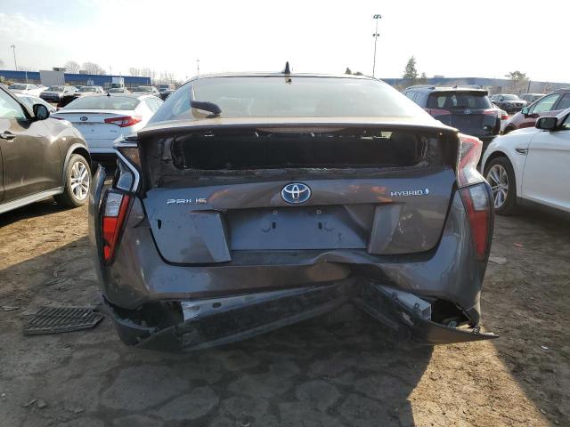 JTDKBRFU8G3525527 - 2016 TOYOTA PRIUS GRAY photo 6