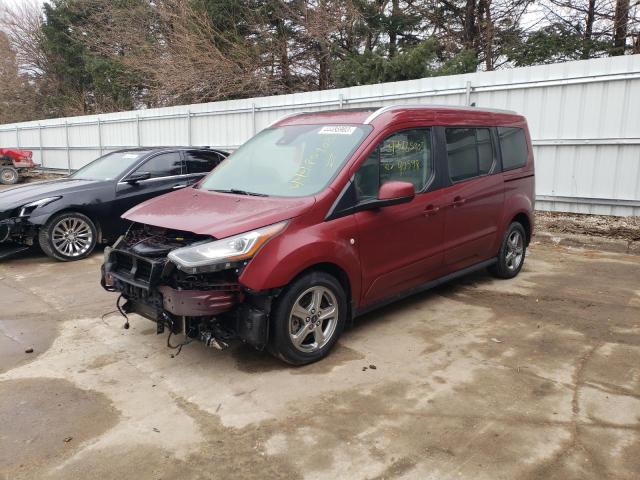 NM0GE9G26K1393704 - 2019 FORD TRANSIT CO TITANIUM BURGUNDY photo 1