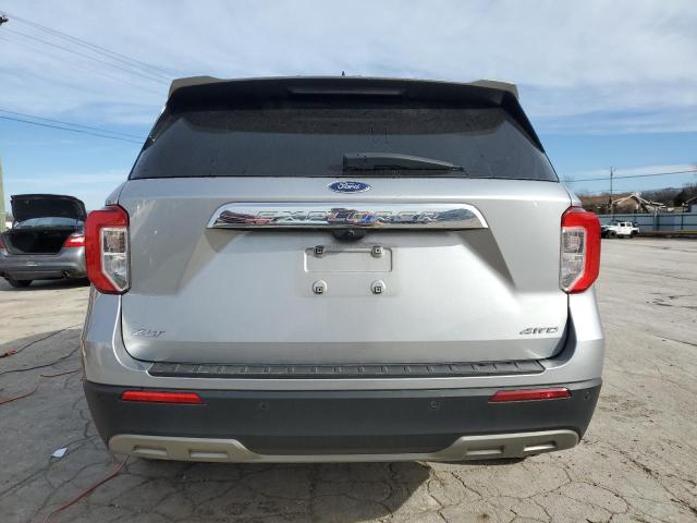 1FMSK8DH6MGC47484 - 2021 FORD EXPLORER XLT SILVER photo 6