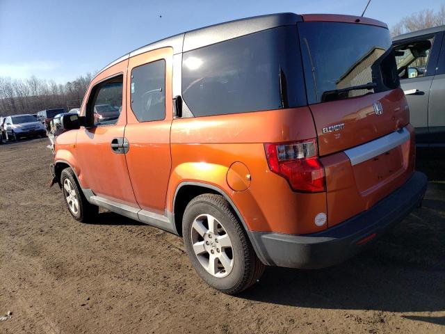 5J6YH2H77AL000984 - 2010 HONDA ELEMENT EX ORANGE photo 2