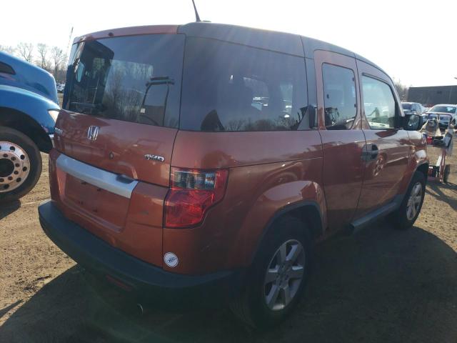 5J6YH2H77AL000984 - 2010 HONDA ELEMENT EX ORANGE photo 3