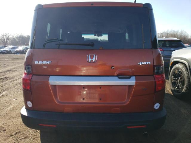 5J6YH2H77AL000984 - 2010 HONDA ELEMENT EX ORANGE photo 6