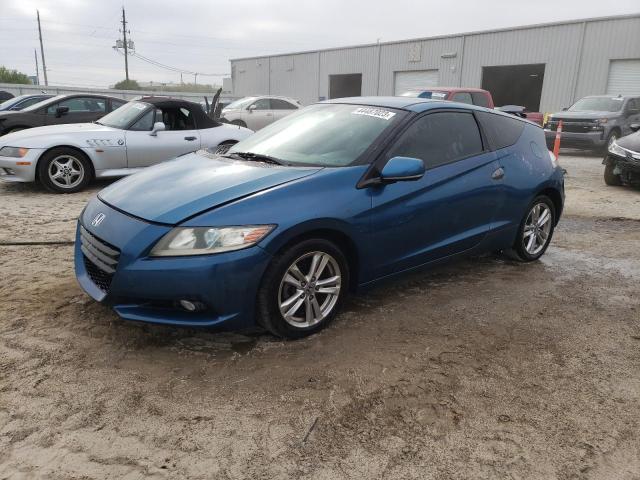 JHMZF1D69CS003027 - 2012 HONDA CR-Z EX BLUE photo 1